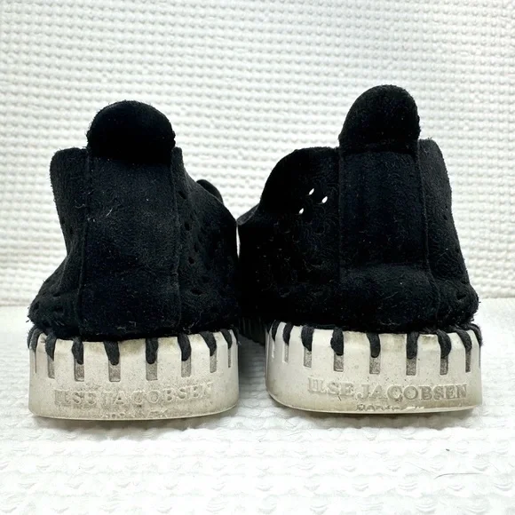 Ilse Jacobsen women’s black slip on Tulip platform sneakers size 38 US 7.5-8 - Picture 6 of 9